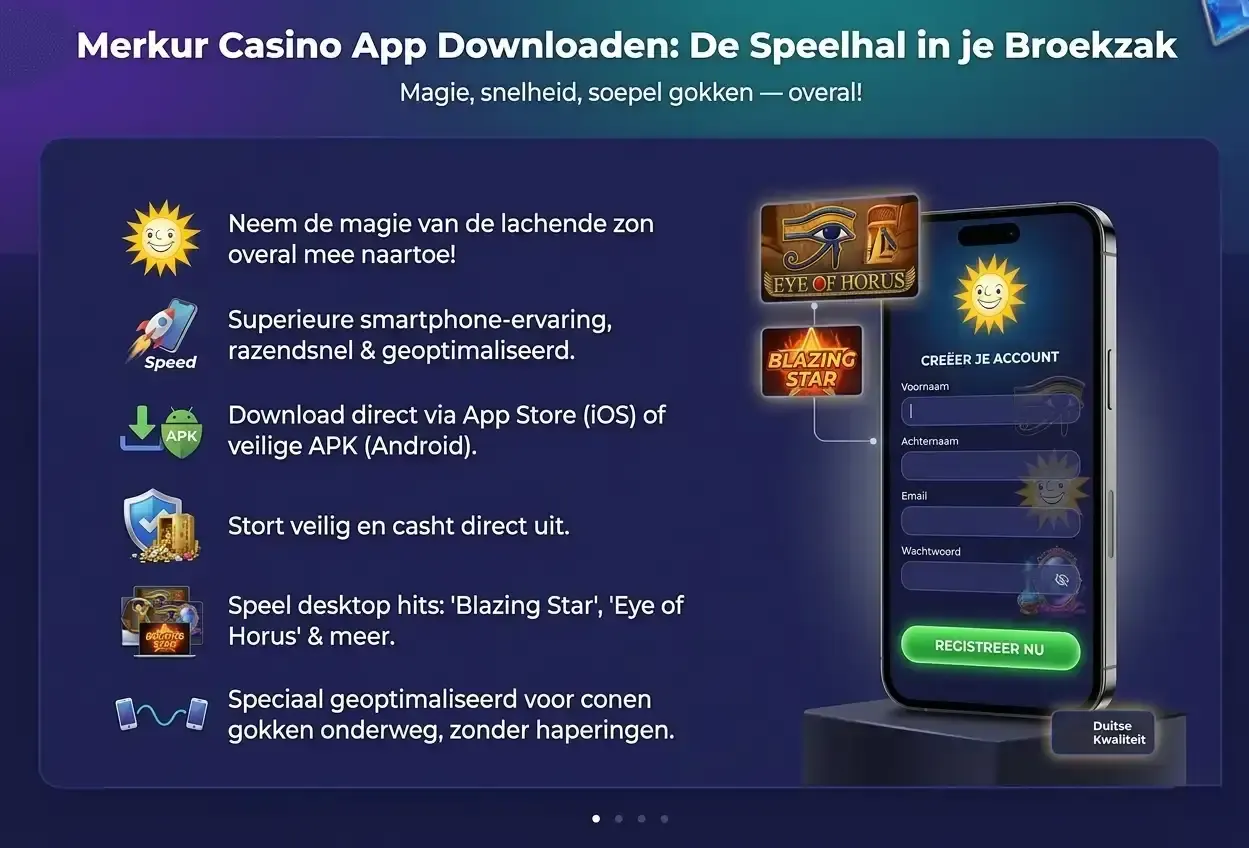 Merkur Casino App Downloaden: De Speelhal in je Broekzak